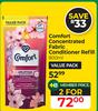 Comfort Concentrated Fabric Conditioner Refill-For 2 x 800ml