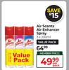 Air Scents Air Enhancer Spray 3 x 200ml-Per Pack