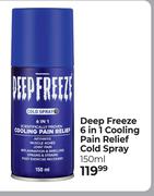 Deep Freeze 6 In 1 Cooling Pain Relief Cold Spray-150ml