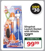Slingshot Launch Rocket With Whistle