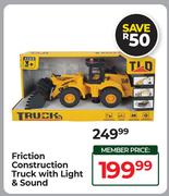 Friction Construction Truck With Light & Sound