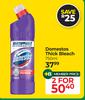 Domestos Thick Bleach-For 2 x 750ml