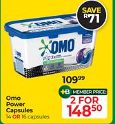 Omo Power Capsules (14 Or 16 Capsules)-For 2