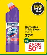Domestos Thick Bleach-For 2 x 750ml