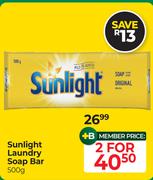 Sunlight Laundry Soap Bar-For 2 x 500g