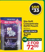 Sta-Soft Concentrate Refill Pouch-For 2 x 800ml