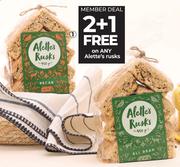 Alette's Rusks Pecan Or All Bran-450g Each