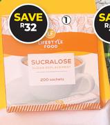 Lifestyle Food Sucralose Sugar Replacement 200 Sachets