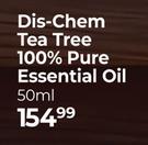 Dis-chem Tea Tree 100% Pure Essential Oil-50ml