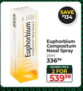 Euphorbium Compositum Nasal Spray-For 2 x 20ml