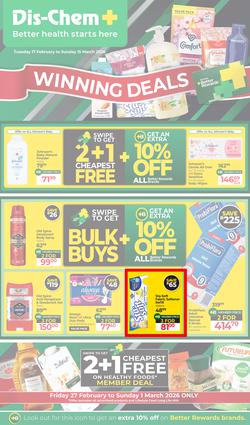 Dis-Chem : Winning Deals (17 February - 15 March 2026), page 1