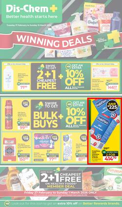 Dis-Chem : Winning Deals (17 February - 15 March 2026), page 1