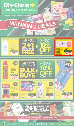 Dis-Chem : Winning Deals (17 February - 15 March 2026), page 1