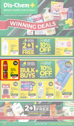 Dis-Chem : Winning Deals (17 February - 15 March 2026), page 1