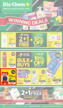 Dis-Chem : Winning Deals (17 February - 15 March 2026), page 1