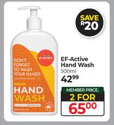 EF-Active Hand Wash-For 2 x 500ml