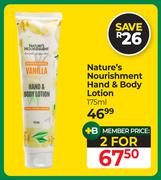 Nature's Nourishment Hand & Body Lotion-For 2 x 175ml