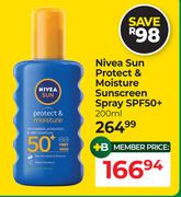 Nivea Sun Protect & Moisture Sunscreen Spray SPF50+-200ml