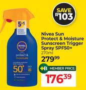 Nivea Sun Protect & Moisture Sunscreen Trigger Spray SPF50+-270ml