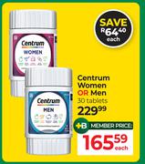 Centrum Women Or Men 30 Tablets-Each