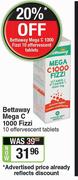 Bettaway Mega C 1000 Fizzi-10 Effervescent Tablets