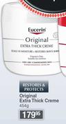 Eucerin Original Extra Thick Creme-454g