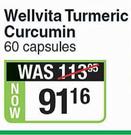 Wellvita Turmeric Curcumin-60 Capsules