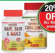 Wellvita Turmeric Curcumin-60 Capsules