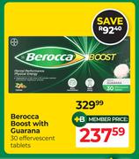 Berocca Boost With Guarana 30 Effervescent Tablets