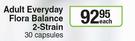 Probi Flora Adult Everyday Flora Balance 2 Strain-30 Capsules Each