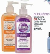 Dermactin-TS Cleansers Vitamin C Or Retinol Daily Facial Cleanser-168ml Each