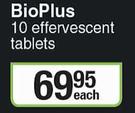Bioplus 10 Effervescent Tablets-Each