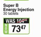 Revite Super B Energy Injection-30 Tablets