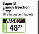 Revite Super B Energy Injection Fizzy-10 Effervescent Tablets