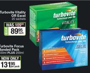 Turbovite Vitality Or Excel-20 Sachets Each