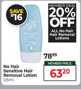 No Hair Sensitive Hair Removal Lotion-125ml