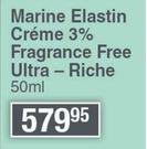 Dermastine Marine Elastin Cream 3% Fragrance Free Ultra Riche-50ml