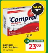 Compral Pain Powders 24 Tablets