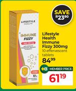 Lifestyle Health Immune Fizzy 300mg 10 Effervescent Tablets
