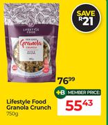 Lifestyle Food Granola Crunch-750g