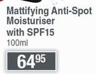 Young Solution Mattifying Anti Spot Moisturiser With SPF15-100ml