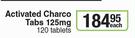 Naturmade Activated Charco Tabs 125mg-120 Tablets Each