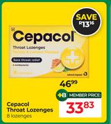 Cepacol Throat Lozenges 8 Lozenges
