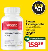 Biogen Ashwagandha-60 Vegetarian Capsules