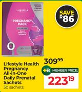 Lifestyle Health Pregnancy All-In-One Daily Prenatal Sachets-30 Sachets