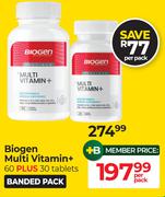 Biogen Multi Vitamin+ Banded Pack-60 Plus 30 Tablets Per Pack