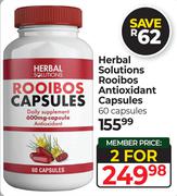 Herbal Solutions Rooibos Antioxidants Capsules-For 2 x 60 Capsules