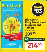 Bio-Strath Daily Nutritional Supplement Tablets-100 Tablets