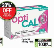 Opti-Cal 30 Day Pack-Per Pack