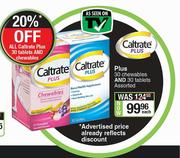 Caltrate Plus 30 Chewables & 30 Tablets Assorted-Each